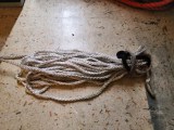Touw, wit gevlochten, 8 meter lang, 1 cm dik